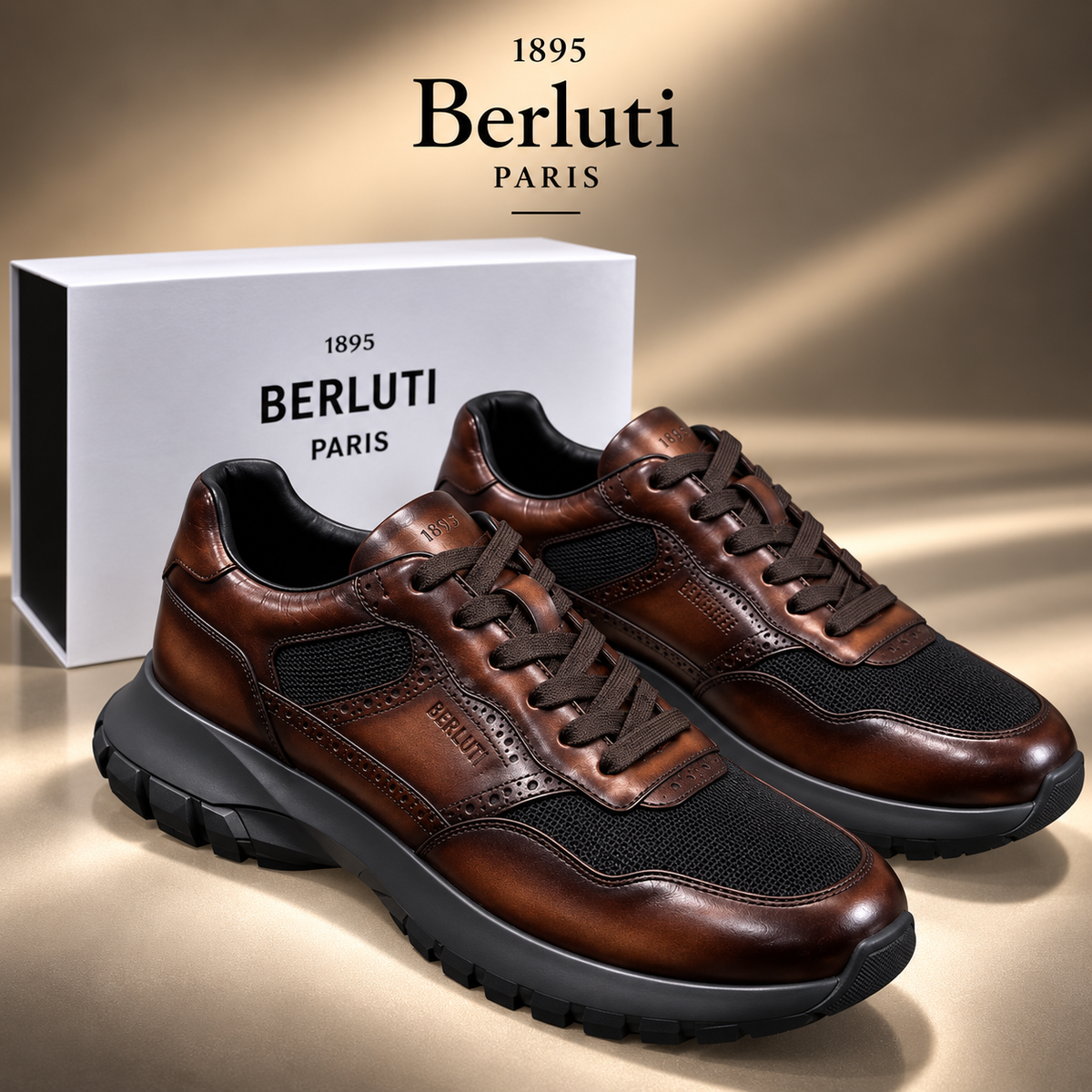 Sneakers Berluti Brown Shadow