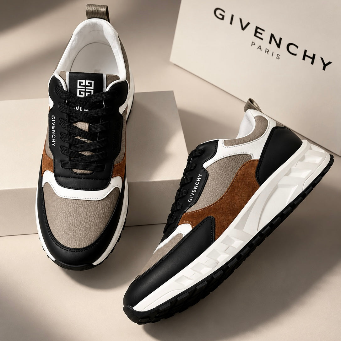 Sneakers Givenchy beige, marron et noir