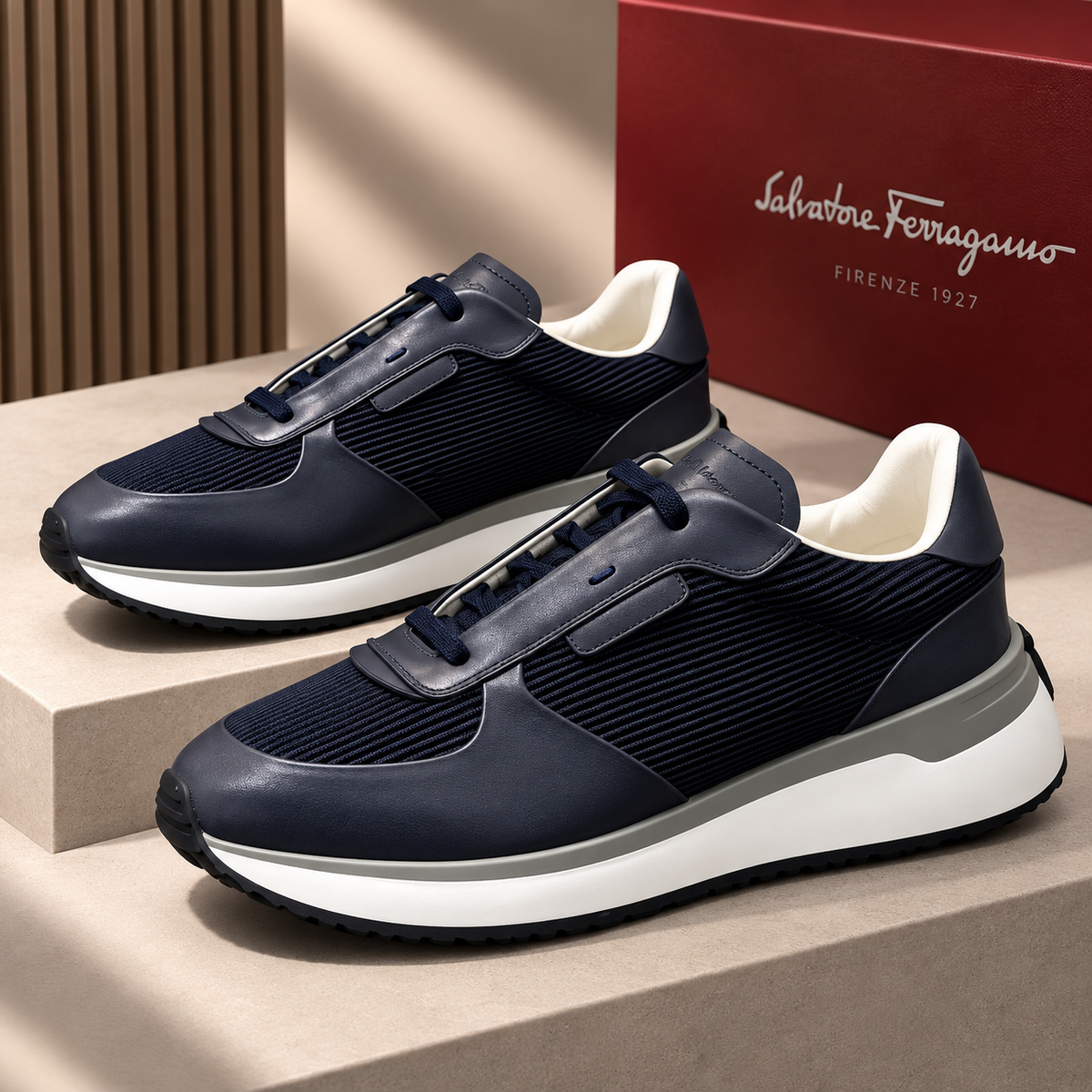Sneakers Ferragamo- bleu marine