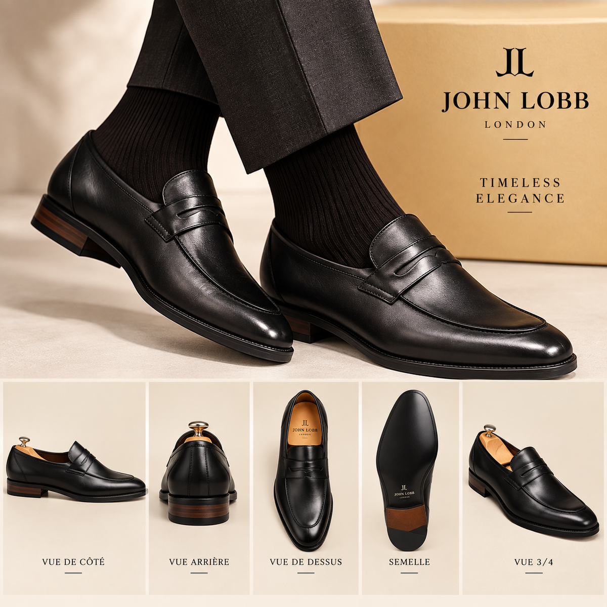 Mocassin JL Noir