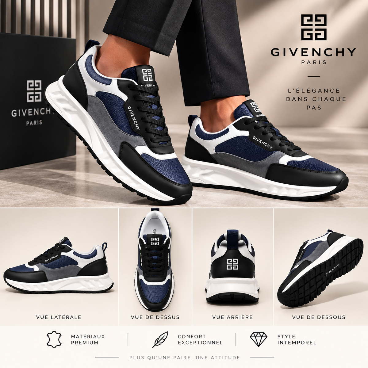 Sneakers Givenchy bleu marine