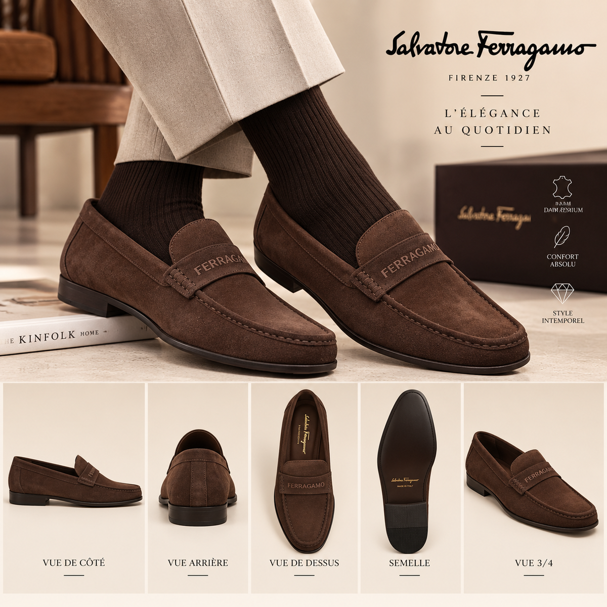 Mocassin Firenze Marron
