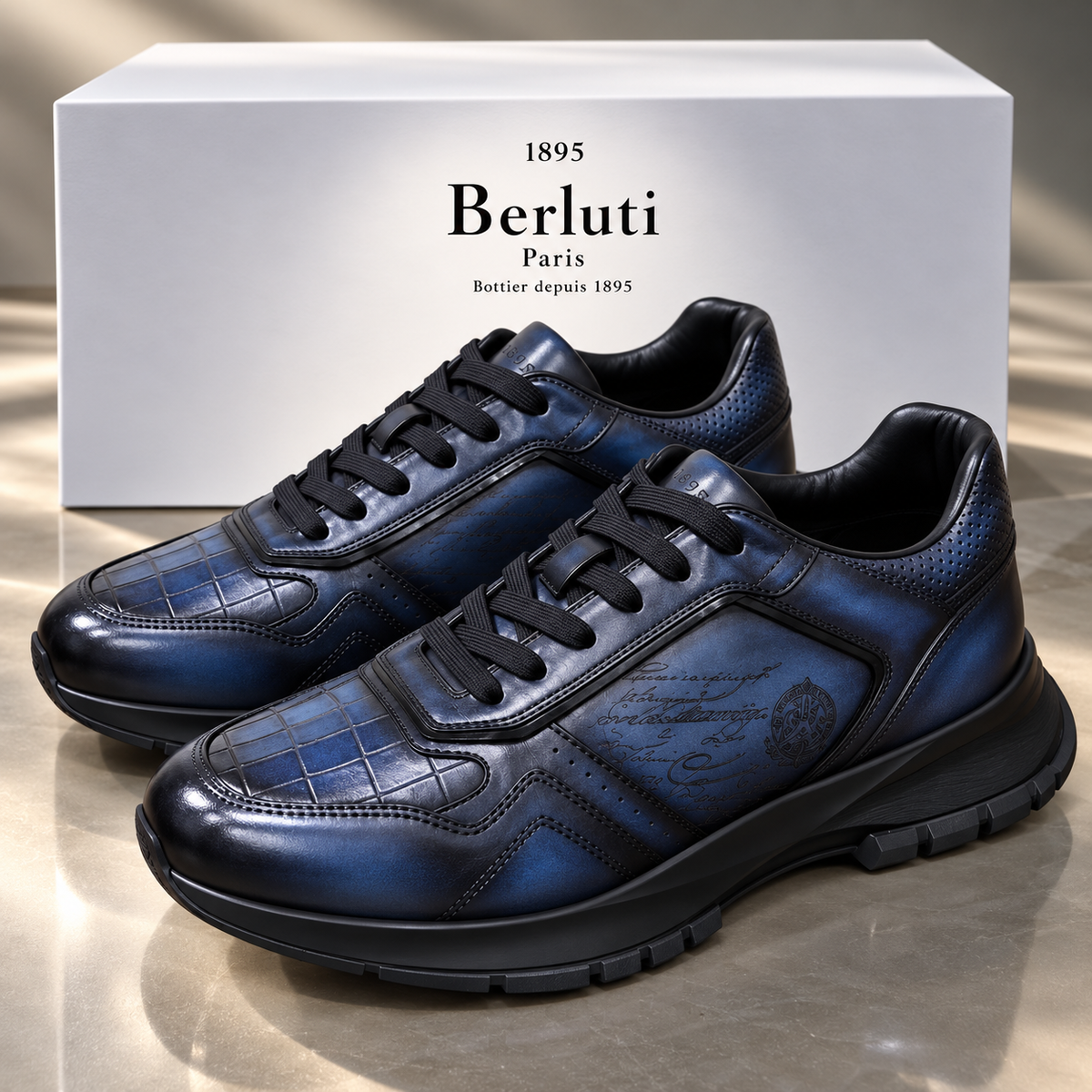 Sneakers Berluti Night Blue
