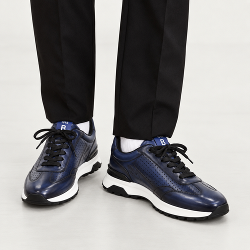 Sneakers Berluti- Bleu perforé